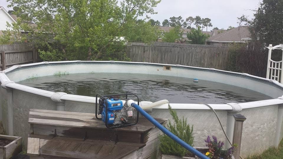 Green pool cleaning